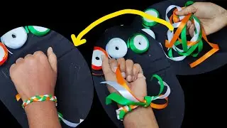 Republic day special tricolour handmade beautiful beslet making ideas #art #diy #republiday #india 