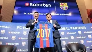 FC Barcelona presents Rakuten as main global sponsor