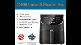 Amazon com COSORI AirFryerMaxXL100 Recipes Digital Hot Oven Cooker One Touch Screen with 11 Cooking