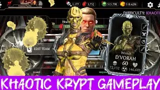 Wretch D&rsquo;Vorah Khaotic Krypt Gameplay + Best Setups | Mortal Kombat Mobile