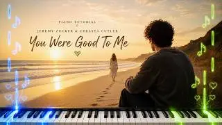 You Were Good To Me Piano - How to Play Jeremy Zucker You Were Good To Me Piano Tutorial! (Medium)