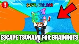 ICH SPIELE DAS VIRALE SPIEL ESCAPE TSUNAMI FOR BRAINROTS!