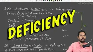 Liquidation of Companies Lect 15 (Statement of affairs and Deficiency Account)