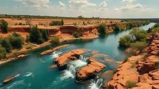 Flowing River in the Grand Canyon 🌊 | Relaxing Nature Sounds for Calm