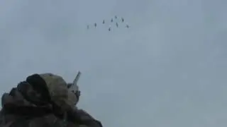 Riverside Lodge field hunting action in Manitoba