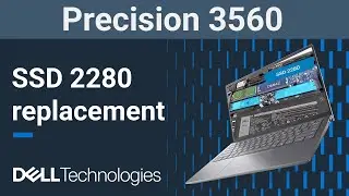 Dell Precision 15 3560 | How to replace the 2280 solid state drive (SSD)