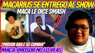 🤣MACARIUS SE ENTREGO AL SHOW🤣PROSOR NO LO VEAS😳BAILA LA CUMBIA DE SMASH😱 X BAJAR PEPA PIERDE SU DOTA
