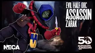 NECA Dungeons and Dragons 50th Anniversary Zarak Evil Half-Orc Assassin Figure |  @TheReviewSpot