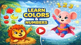 Learn to Count, Colors & Animal Sounds | Les P&rsquo;tits Astronautes or The Little Astronauts....