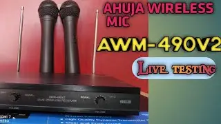 AHUJA WIRELESS AWM-490V2 DUAL MICROPHONE PRICE SPECIFICTION AND PRICE