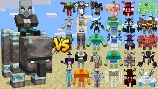 RAVAGER RIDER VS ALL NEW BOSSES - ILLAGER RIDER BOSS | MINECRAFT BATTLE