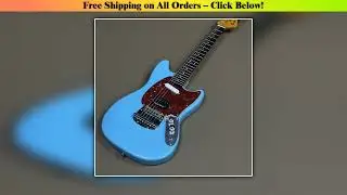 High Quality ST Blue Mustang Guitar Rosewood FREE SHIPPING Wholesale Best Quality New Collection