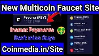 High Paying Multicoin Faucet | Claim BTC LTC DGB TRX | Every 0 Minute | Instant Payment| TrustedSite