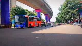 Bangalore city Traffic near Whitefield #bangalorecity #bangalore #vehicles #bus #volvobus #bmtcbus