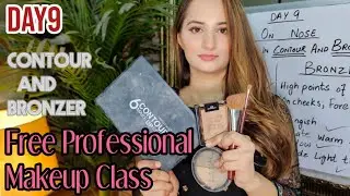 Contouring and Bronzer tutorial | how to contour and apply bronzer #beauticiancourseonlinefree