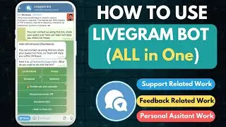 Telegram Chatbot For Support and Feedback | Livegram Bot | Telegram Bot