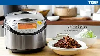 Tiger&rsquo;s JKT-S multi-functional rice cooker with 11 preset menus for your everyday cooking
