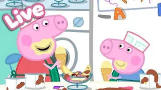 🍎 Peppa Pig Best Bites LIVE! 🐷 Peppa&rsquo;s Food & Cooking Moments |  Tales Full Episodes 24/7