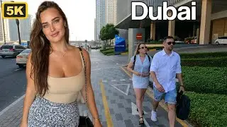[5K] Walk in JLT area 🇦🇪 The Jumeirah Lakes Towers is a large development in Dubai,