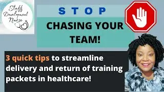 These 3 Steps can save you VALUABLE time when using handouts for healthcare training
