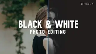 How to Create a Dramatic Black and White Portrait with Pixlr X