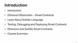 The Ultimate Ethereum and Solidity Smart Contracts Course - learn Cryptocurrency & Blockchain