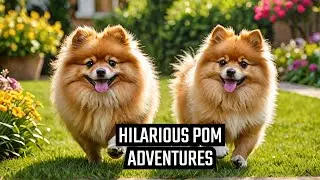 Duo Pomeranian&rsquo;s Backyard Adventures: Hilarious Moments