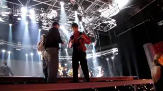 Alexander Rybak at the Final of Zirka+Zirka-2 show. Before the performance.
