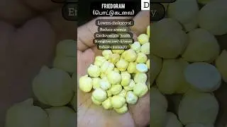 Fried gram benefits 📌 #drkuttyma