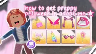 HOW TO GET PREPPY PET WEAR | adopt me 🤍