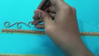 Простой узор коди, изготовление рабочего рукава aari @sangeethasuresh8940 #trending #aaribusiness
