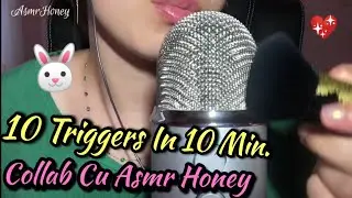 🇹🇩ASMR Ro - 10 Triggers in 10 Min {Colaborare Cu Asmr Honey} 💖