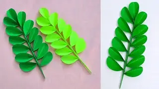 Paper Leaves | How To make Paper Leaf | Paper Flower Leaves | Decorative Leaves DIY | Paper Craft