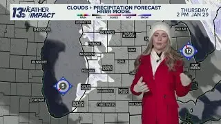 13 ON YOUR SIDE Forecast: Very Cold, Lakeshore Lake-Effect Snow