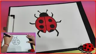 HOW TO DRAWcute Ladybug||Easy Drawing for kids||simple drawings простые рисунки#drawings#howtodraw