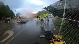 West Gate Entrance getting blown over @ Blue Ridge Rock Fest 2023 Storm #brrf2023 #metal #pitcrew