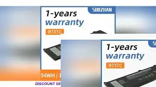 SUOZHAN R73TC 11.4V 54WH GRWKG DR02P GTG7N Origianl Laptop Battery For Dell Latitude 3340 5340 3340