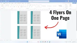 Как вставить 4 листовки на одну страницу в Word