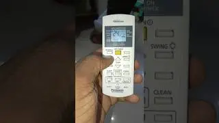 Panasonic inverter AC remote demo function #panasonic #viral #ac #video #electrical