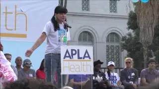 Pauley Perrette Speaks at 2016 AIDS Walk Los Angeles at GrandPark Downtown Los Angeles