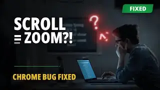 Fix Scroll Down Zoom In Issue in Google Chrome (Mouse & Touchpad)