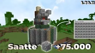 &Ccedil;OK KOLAY TAŞ FARMI!!! - Minecraft 1.20.1 - Saatte +75.000