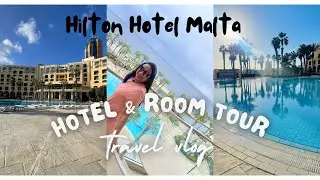Hotel and room tour of Hilton Hotel Malta #malta  #hiltonhotel #hiltonhotels #luxurylifestyle