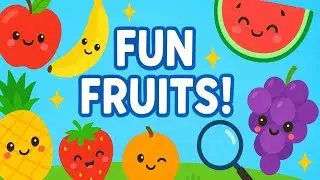 Learn Fruits for Kids | Preschool & Kindergarten Learning Video