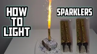 HOW TO LIGHT SPARKLER CANDLE | SPARKLERS | FIREWORKS CANDLES | #SHORTS