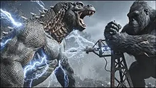 An epic battle between King Kong and the giant Komodo dragon. | King Kong: City Savior