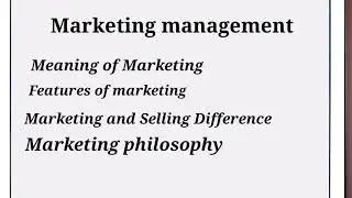 Marketing| Business studies|Class 12 in Tamil