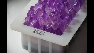 Cutting Amethyst Slice Glycerin Soap