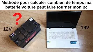 Comment calculer le temps, la durée, l'autonomie d'une installation électrique sur batterie 12V #02