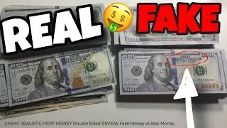 CHEAP REALISTIC PROP MONEY Double Sided REVIEW Fake Money vs Real Money 2021